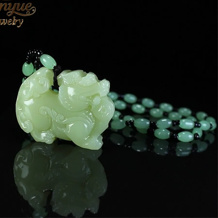 Authentic Natural Hetian Jade, Green Jade, Pi Xiu Jade Pendant Quality Jewelry Selling Jewelry Exquisite Charms