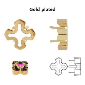 Authentic Superior PRIMERO Fancy Stones Settings Fits to 4784 Greek Cross Crystals