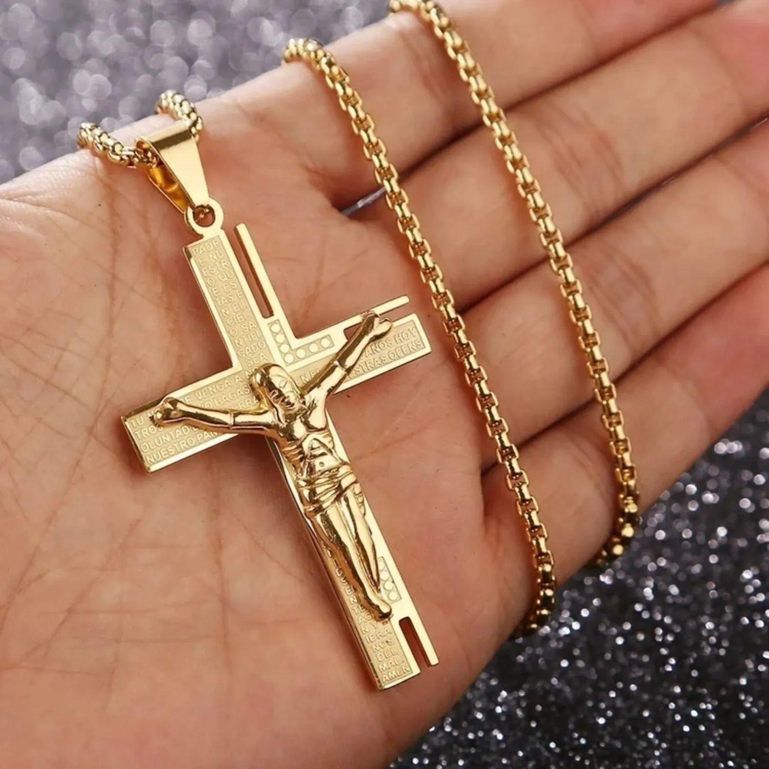 Authentic The Golden Path of the Crucifix: Sacred Pendant of Divine Grace