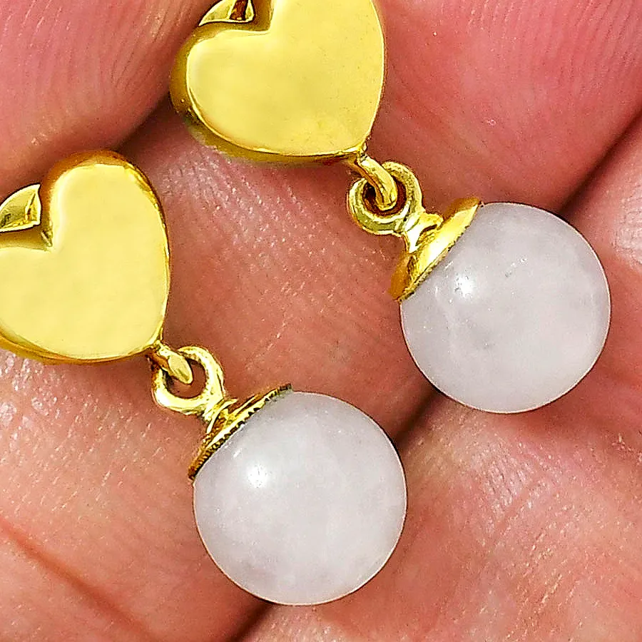 Authentic Radiant Spectrum Heart Drops in 18K Gold Radiance
