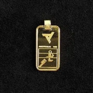 Authentic The Alchemist's Shuttle Gold- Plated Fine Silver Bar Talisman Of Grace And Glory