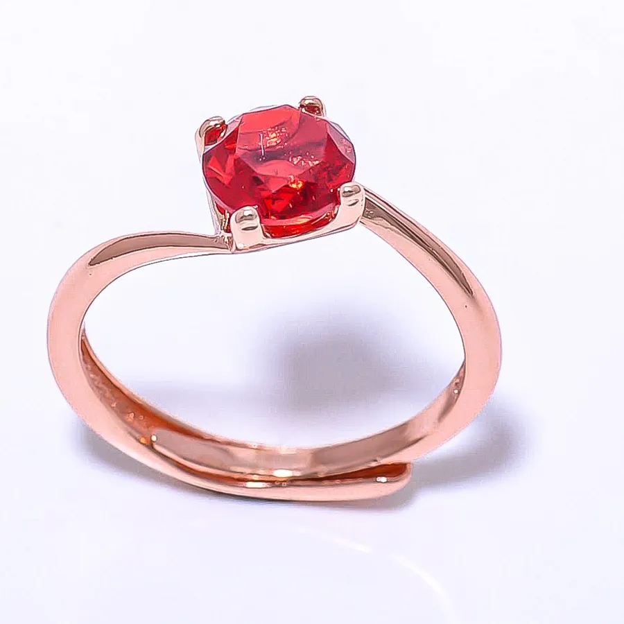 Authentic The Enchanted Garnet Rose Gold Ring: A Mystical Gateway