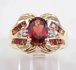 Authentic Celestial Garnet Talisman Ancient Ruby Light Ring Of Vitality And Protection