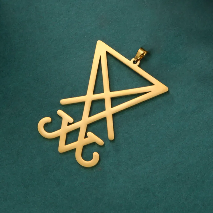 Authentic Dawapara Lucifer's Sigil Seal Pendant Lucifer Symbol Diy Accessories For Necklace