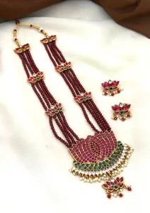Authentic Serpent Of The Sacred Lotus A Gold- Plated Long Haram Of Divine Protection And Feminine Power