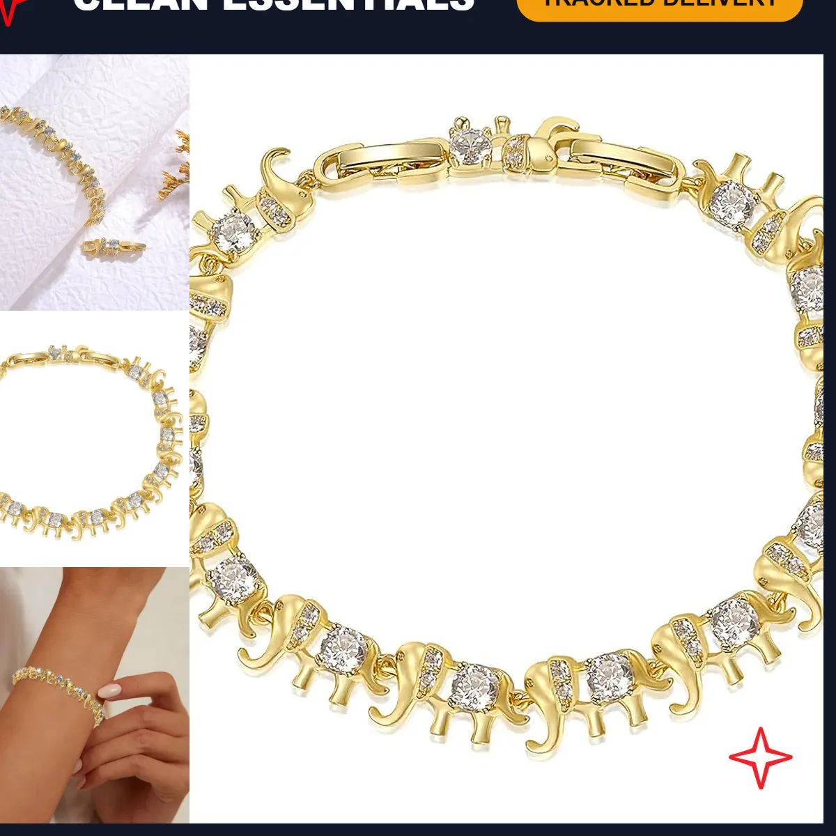 Authentic The Golden Guardian Elephant Bracelet Of Ancient Wisdom