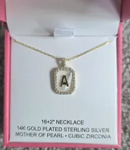 Authentic Astral Alpha 14K Gold Plated Sterling Silver Letter A Talisman