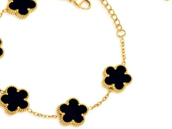 Authentic The Gilded Fortune Four-Leaf Clover Talisman - Sacred Luck & Love Gold Plated Bracelet