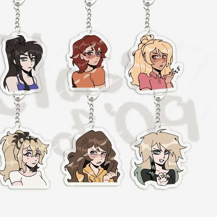 Authentic Nine Souls Of The Class Of 09 Mystical Acrylic Keychain Talismans For Devoted Fans