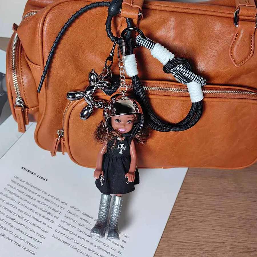 Authentic The Little Guardian Doll Pendant- A Leather Talisman Of Sweet Protection
