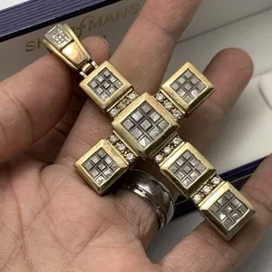 Authentic The Celestial Radiance Sterling Cross of Divine Alignment