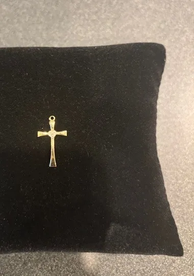 Authentic The Sacred Heart Sanctum: A 14K Gold-Plated Cross of Divine Devotion