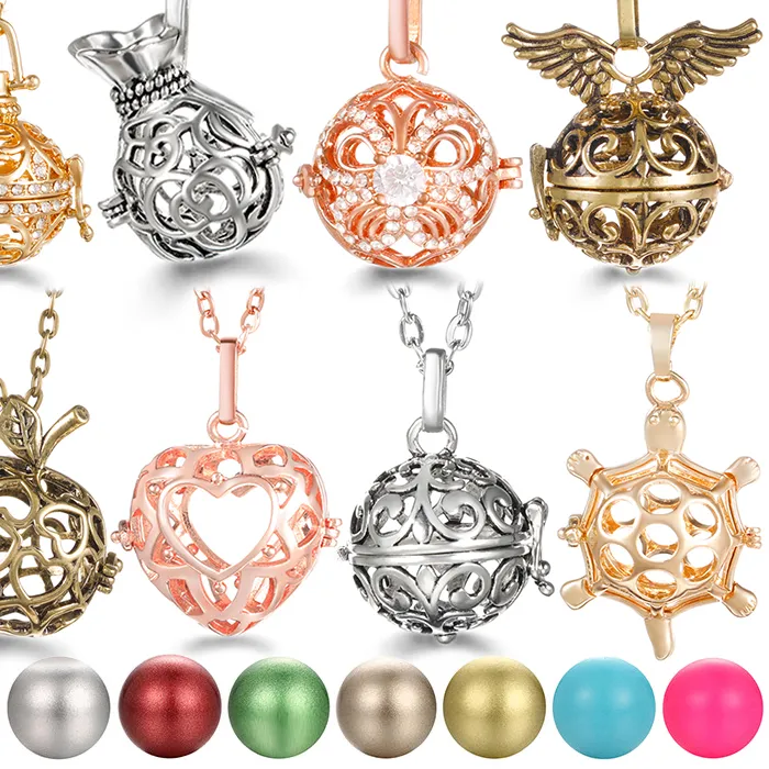 Authentic Call Of The Angel Wing A Gold- Plated Chime Aromatherapy Locket For Sacred Protection