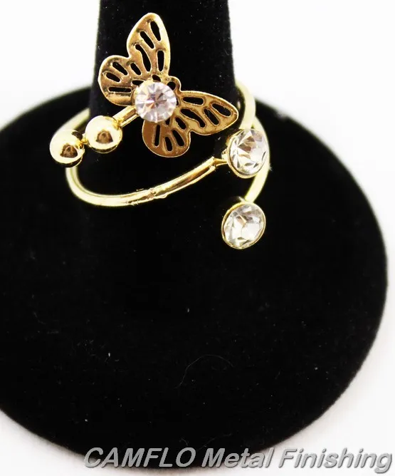 Authentic The Golden Metamorphosis Crystal Winged Ring