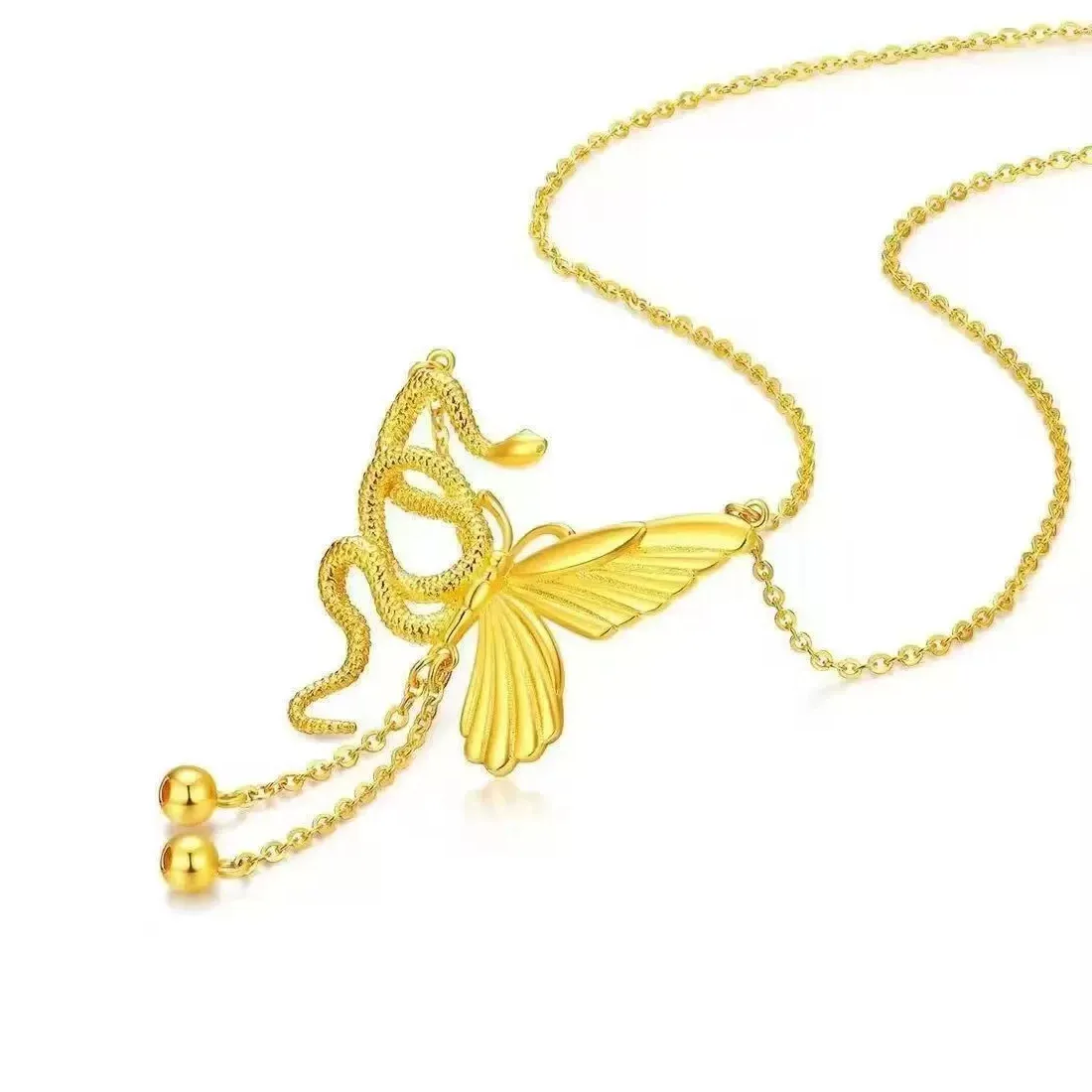 Authentic The Celestial Serpent-Butterfly Alchemical Pendant