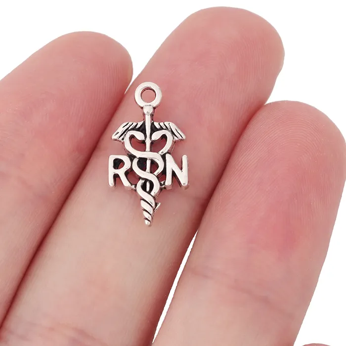 Authentic Silver Caduceus Healing Talisman For Nurses