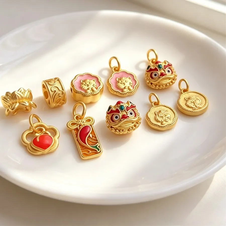 Authentic Lion's Roar & Lotus Bloom Golden Talisman Of Primal Strength And Serene Protection