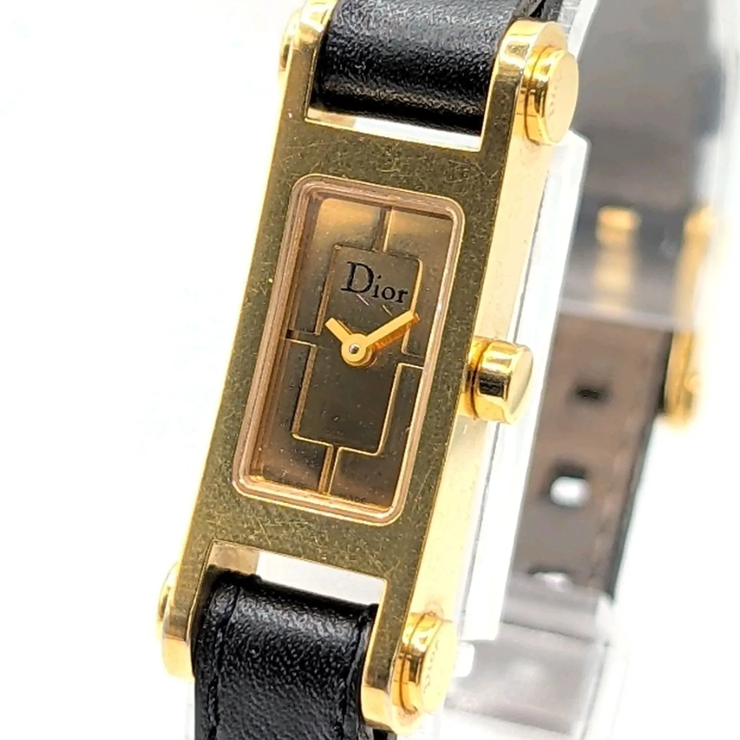 Authentic The Eclipse Chronograph - Christian Dior Gold-Plated Quartz Talisman