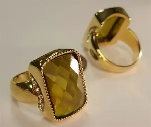 Authentic The Verdant Crown Gilded Cocktail Ring