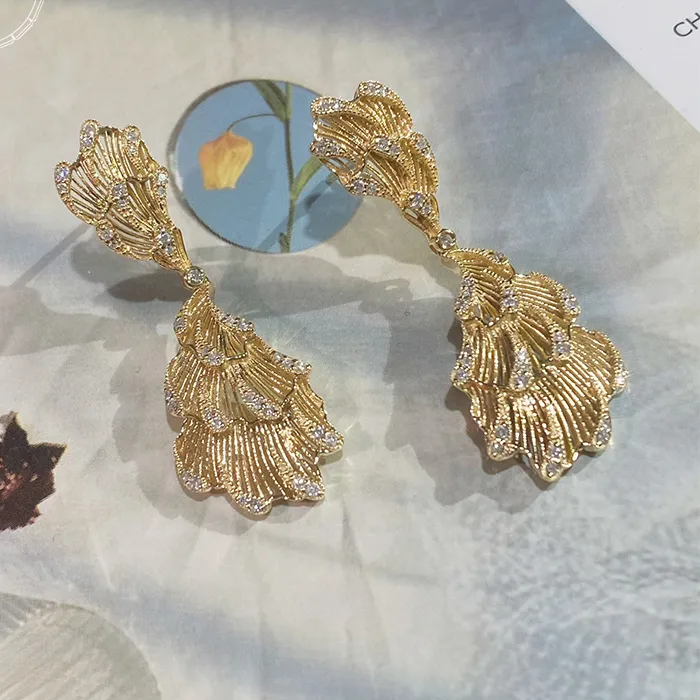 Authentic Verdant Whisper Drop Earrings Of Eternal Bloom