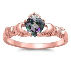 Authentic The Eternal Bond: Rose Gold Claddagh Talisman