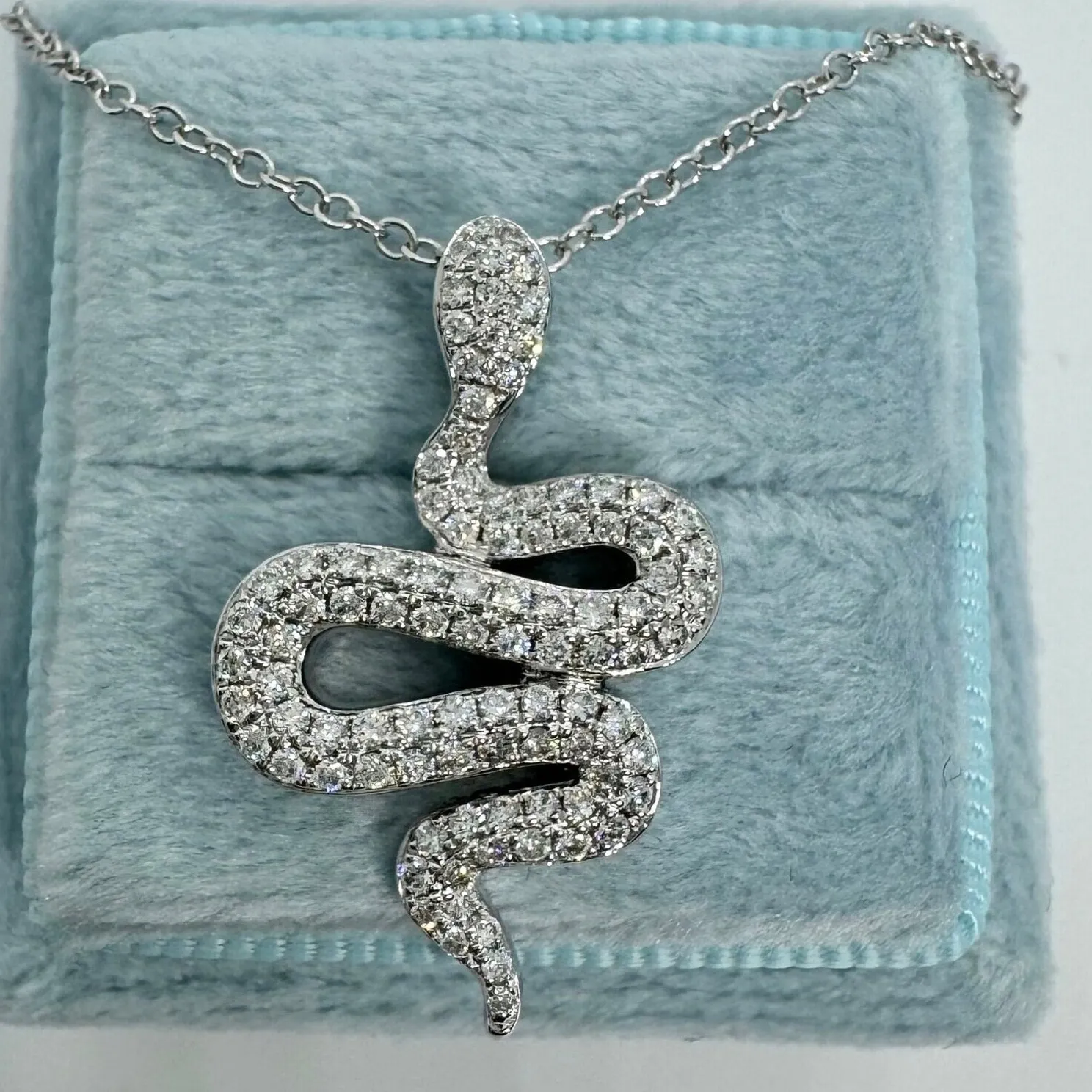Authentic Mystic Serpent's Embrace - Unveil Your Inner Power with the Moissanite Snake Pendant