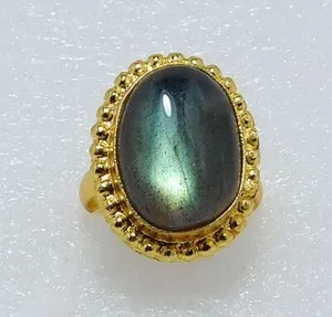 Authentic Labradorite Guardian Ring: Shielding Love and Protection