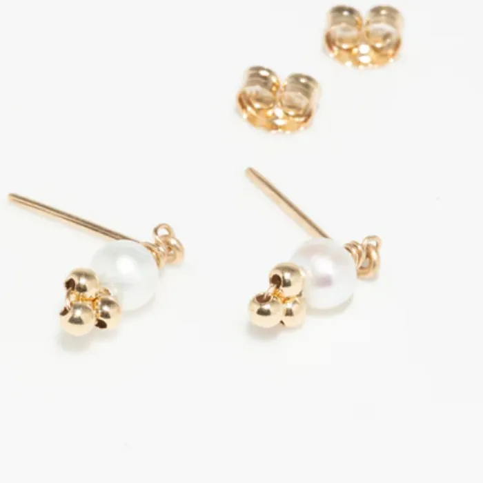 Authentic Moonlit Pearl Studs Sacred Talismans Of Lunar Grace In Golden Light