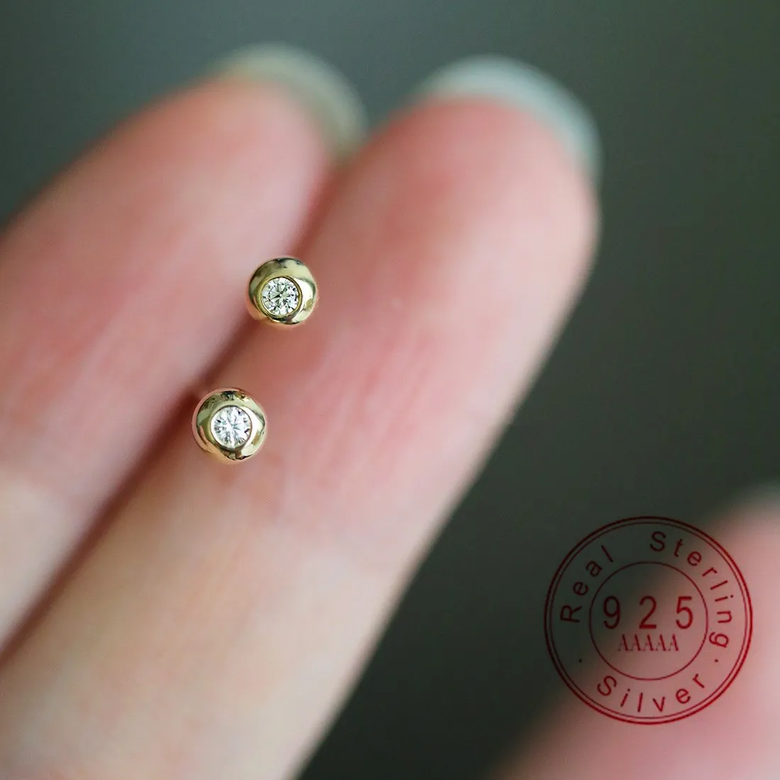 Authentic Sacred Spark Bezel Studs Glimmers Of Inner Radiance