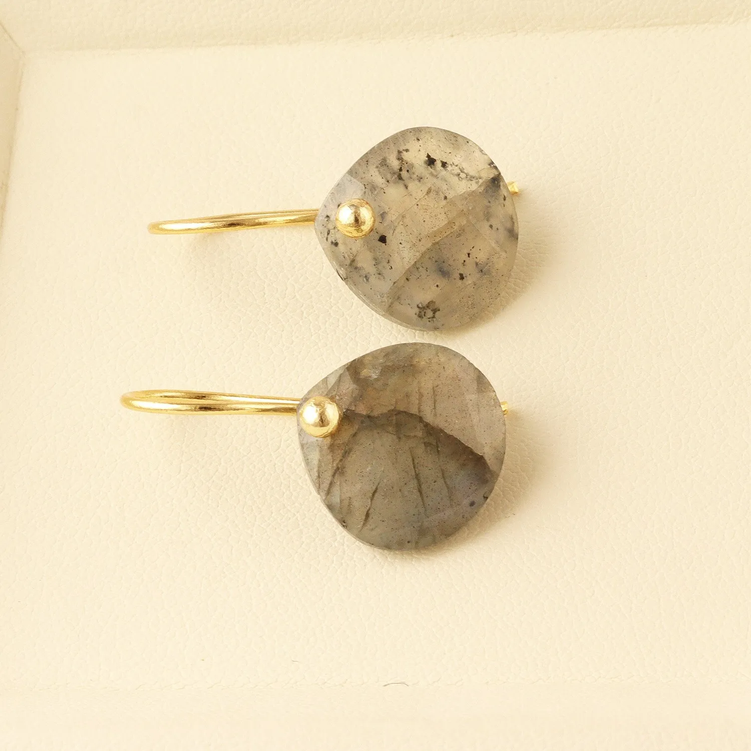 Authentic Whispers of the Deep Sea: Sodalite Heart Talisman Earrings