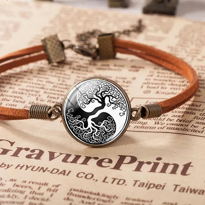 Authentic The Eternal Embrace A Mystical Yin- Yang Tree Of Life Bracelet