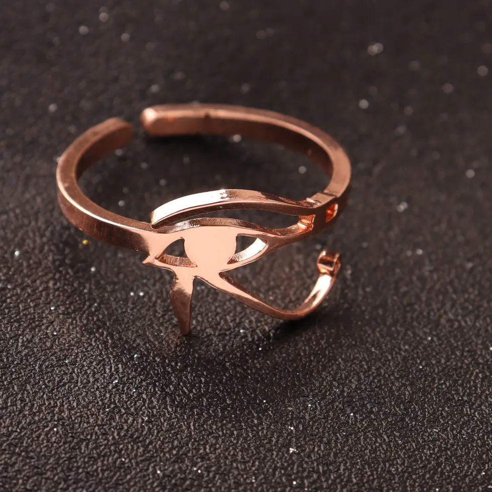 Authentic Eye Of Horus Adjustable Ring Guardian Of Ancient Egyptian Wisdom