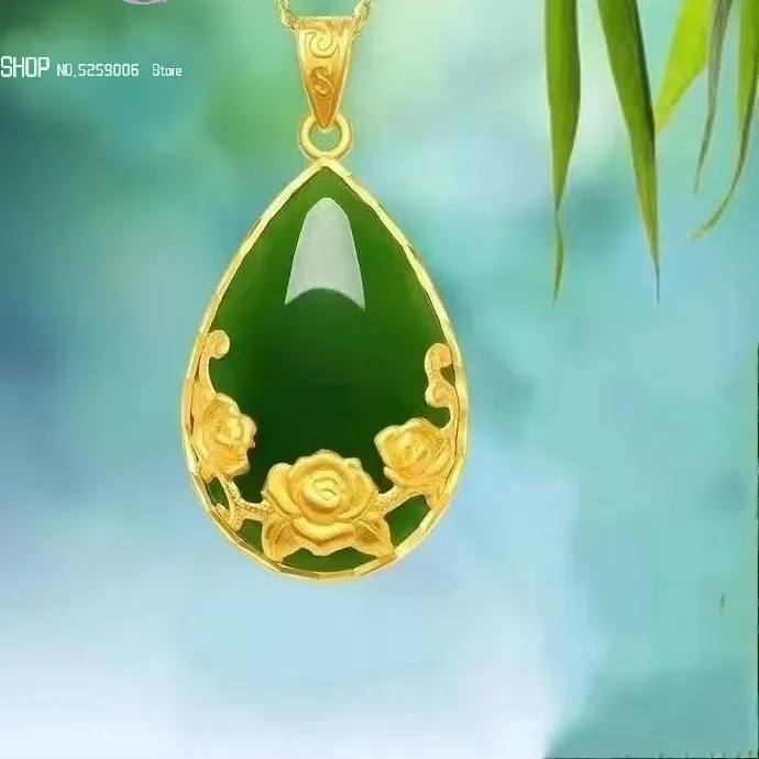 Authentic Emerald Bloom Of Abundance Pendant