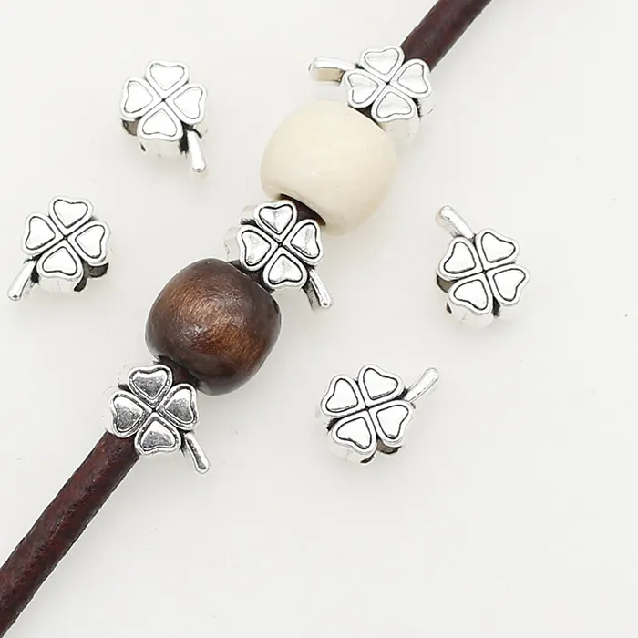 Authentic Whispers Of The Four- Leafed Cross Sacred Tibetan Clover Spacers For The Beaded Soul