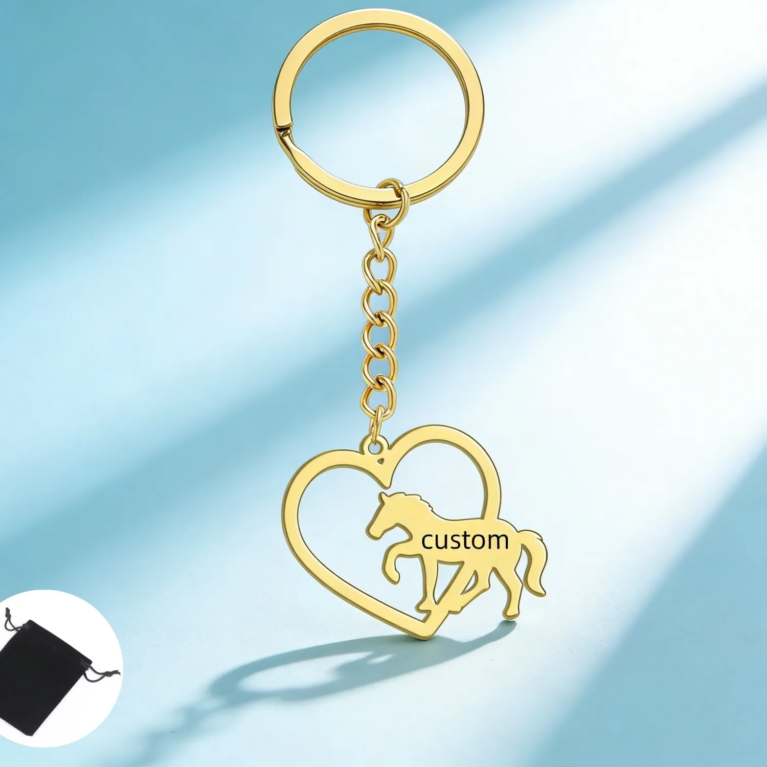 Authentic The Enchanted Equestrian Companion A Horse- Shaped Keychain Of Protection And Love