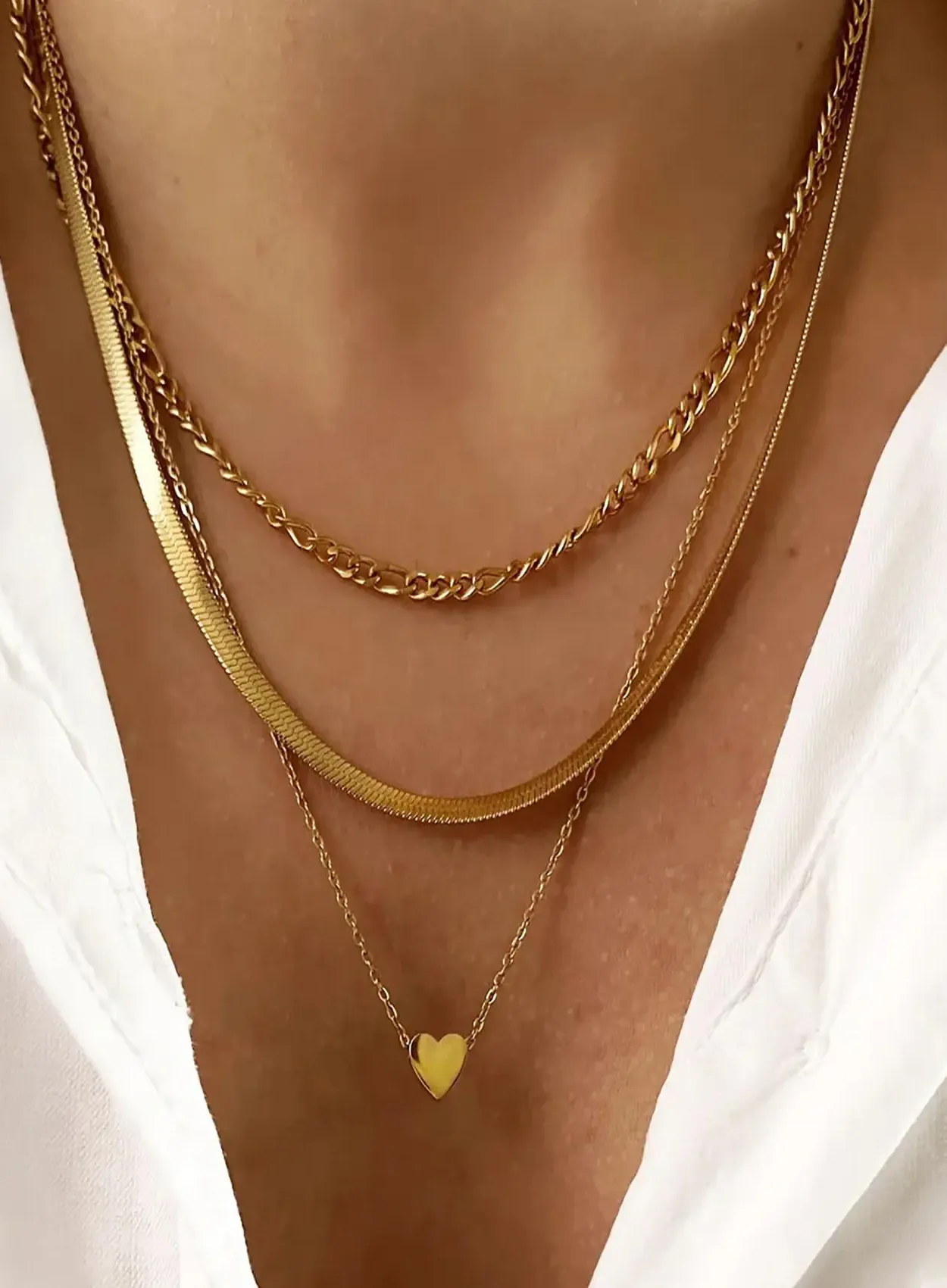 Authentic Elegant Heart Pendant Necklace, Stackable Jewelry For, Daily Clothing Decor, All- Match & Exquisite Jewelry For Birthday, Heart Shaped Necklace, Chain Heart Pendant, Necklace