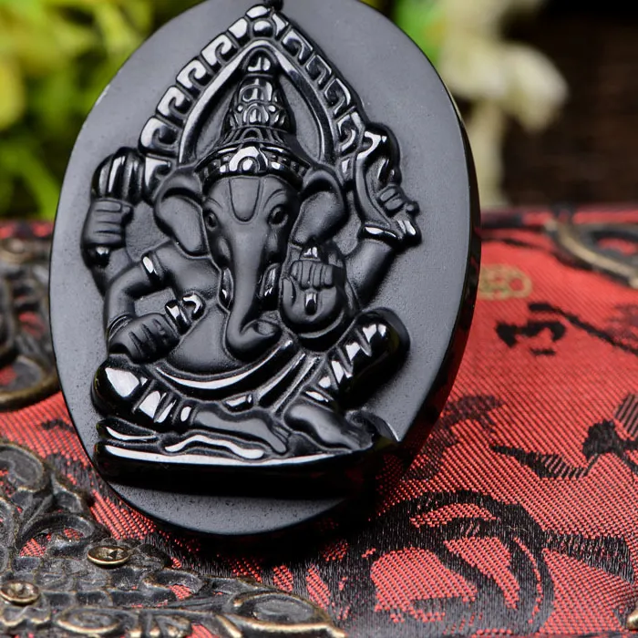Authentic Obsidian Guardian The Four- Armed Thai Ganesha Of Fortune And The Sacred Bond Of The Elephant Mother