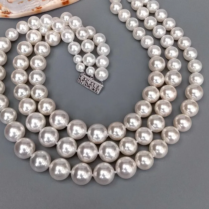 Authentic Moonlit Pearl Choker Of Triple Tide A Sacred Seashell Talisman