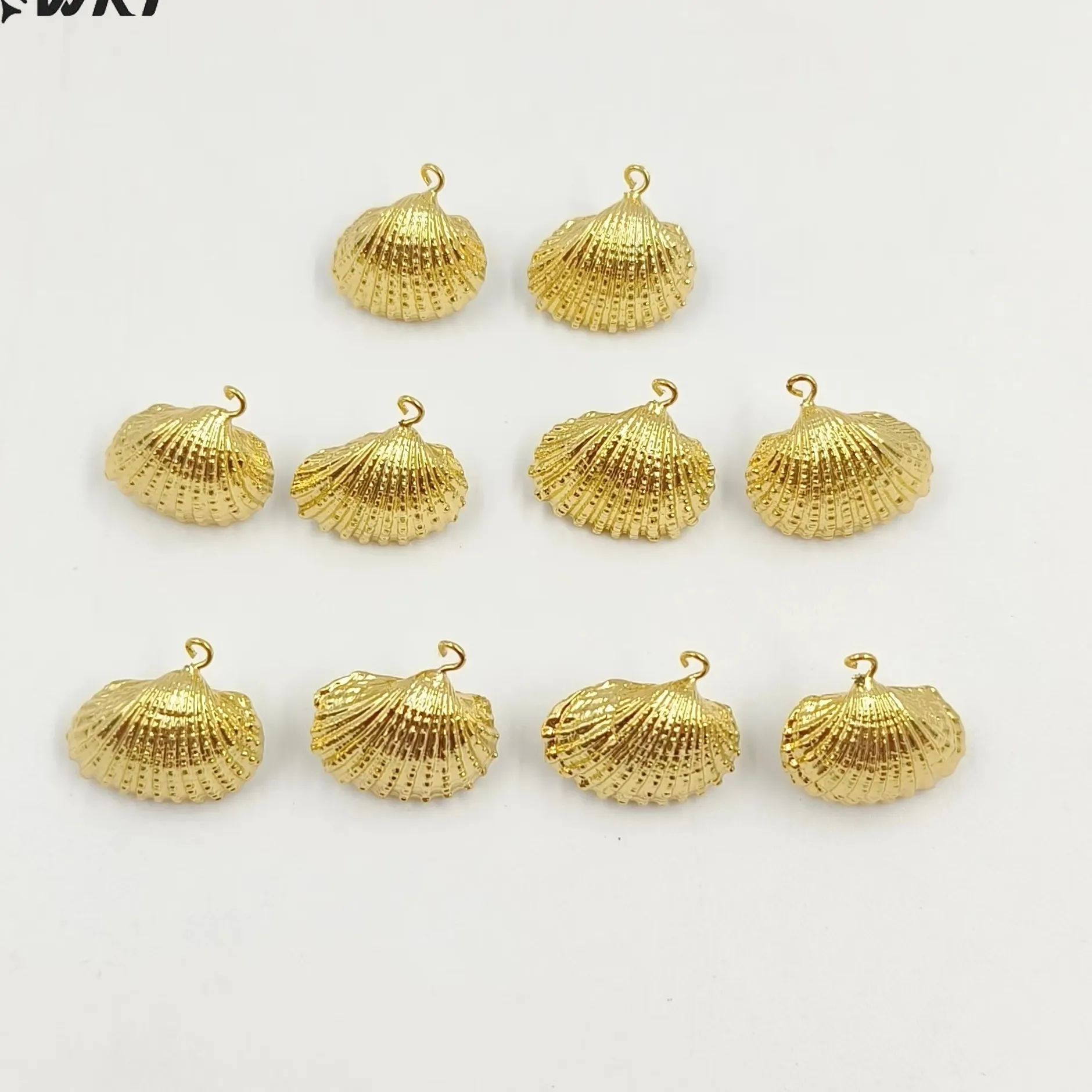 Authentic Ocean's Moonlit Embrace Abalone Shell Scallop Studs Bathed In 18K Gold Radiance