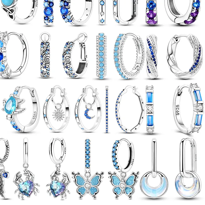 Authentic Celestial Garden Hoop Earrings Whispers Of The Cosmos