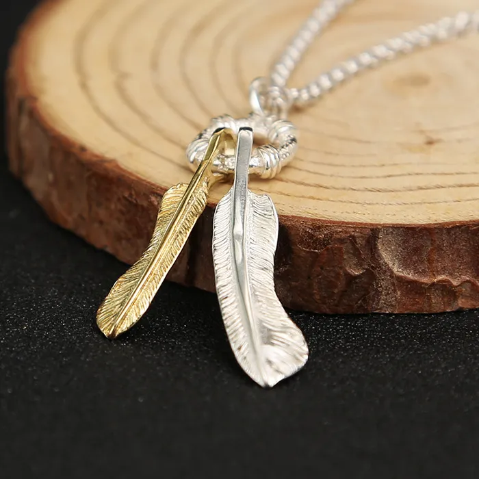 Authentic Feather Of The Wandering Spirit- Gold- Plated Pendant Necklace