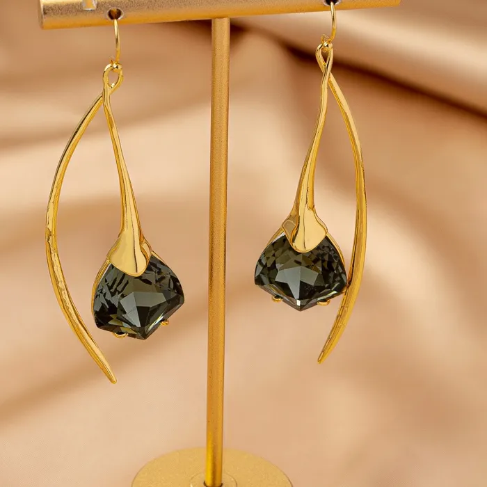 Authentic Talisman Of The Wild Earth 14K Gold- Filled Irregular Natural Stone Drop Earrings
