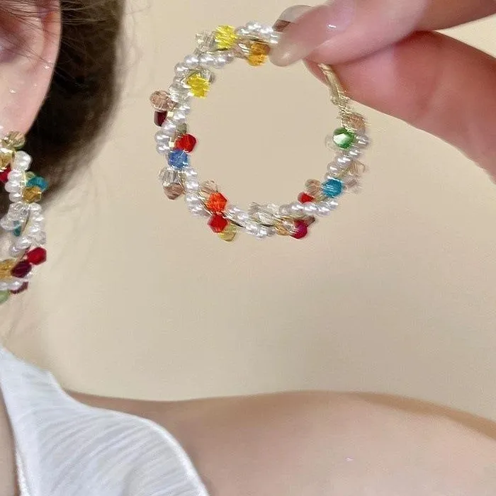 Authentic Circles Of Joy Beaded Sun Hoop Talismans For The Radiant Spirit