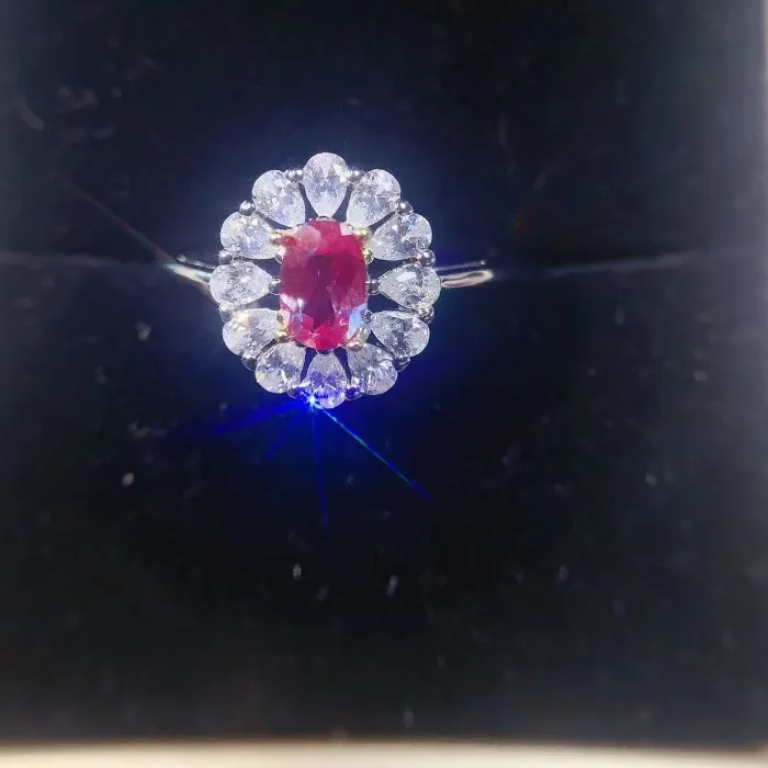 Authentic Aetherium Bloom Sterling Silver Ring