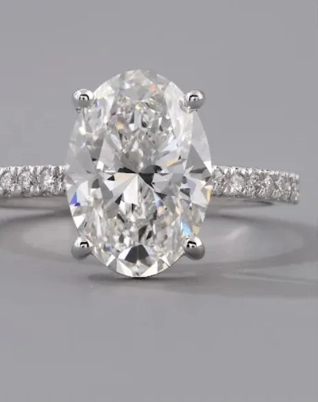 Authentic The Infinite Radiance Moissanite Ring of Eternal Devotion