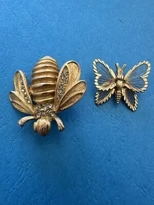 Authentic The Golden Metamorphosis: Vintage Butterfly and Bumblebee Talismans