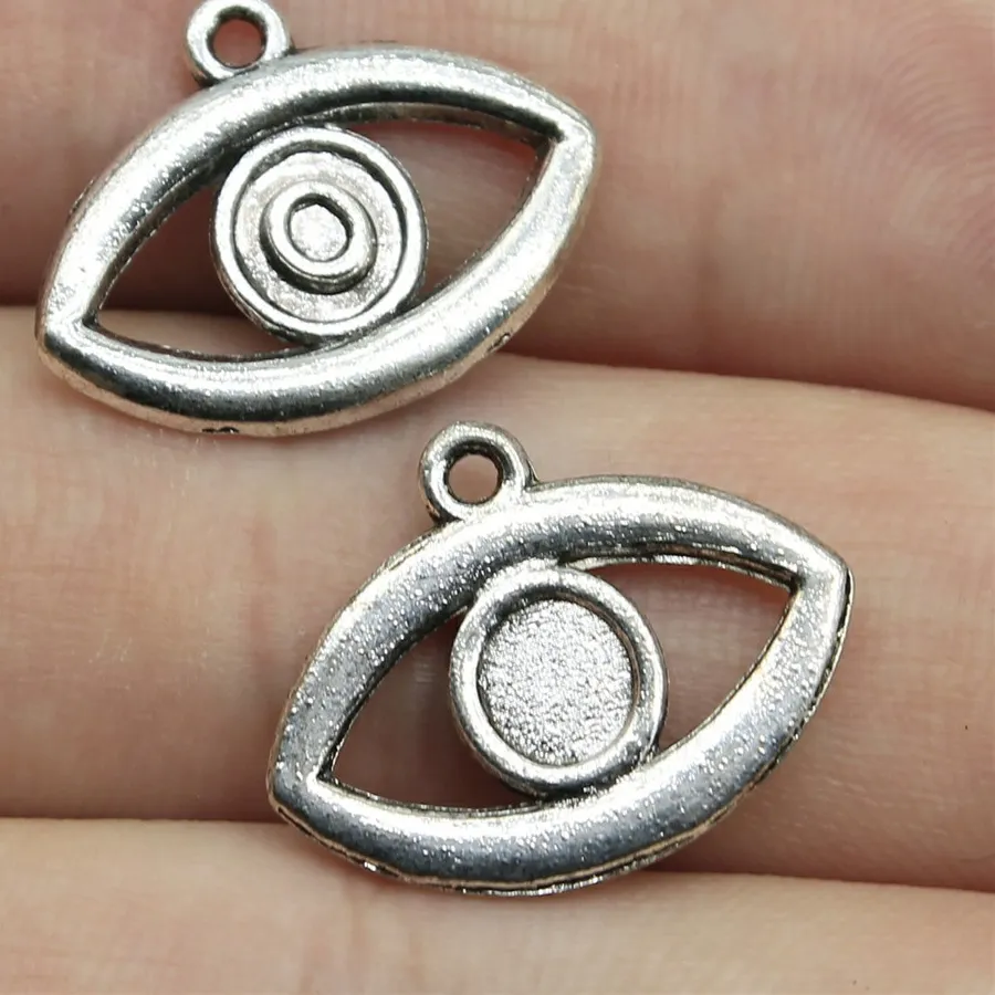 Authentic Eyes Of Awakening Gold- Plated Protective Charms For Sacred Crafting