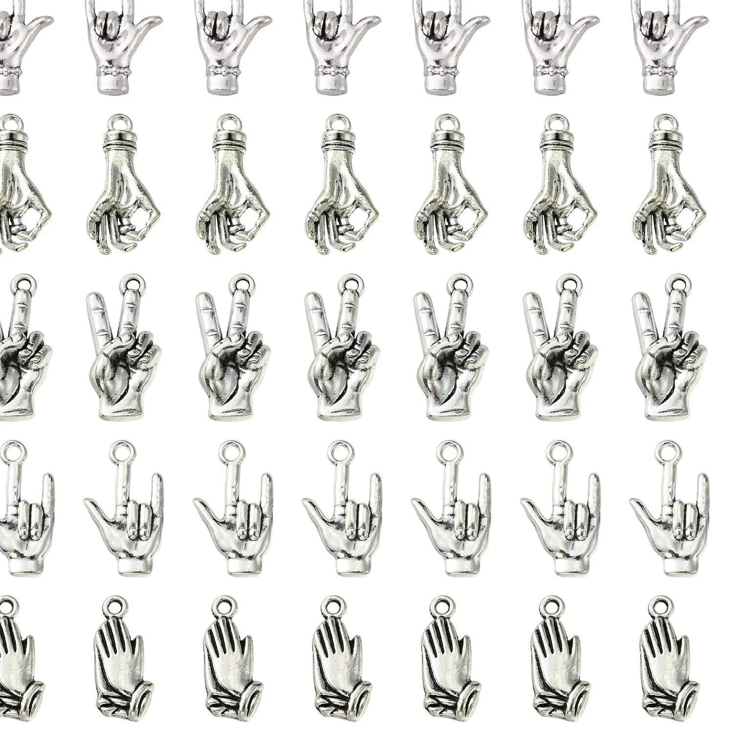 Authentic Whispers Of The Mudra Quintet Of Sacred Gesture Charms