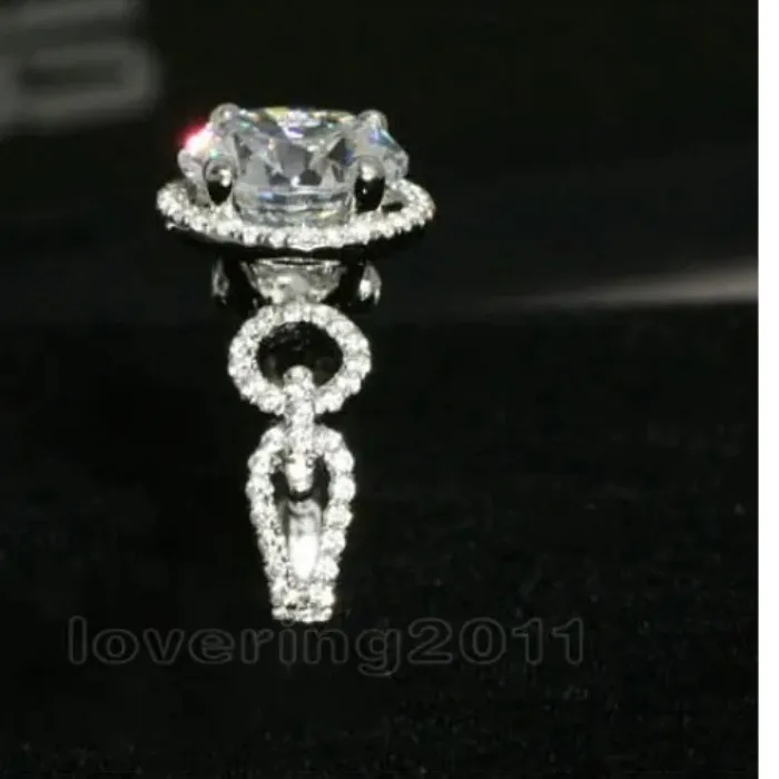 Authentic Celestial Bond Ring- 10K White Gold Lab- Created Diamond Talisman
