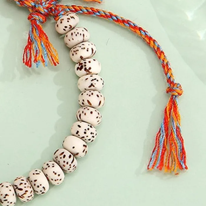Authentic Beaded Amulet Of Wealth And Tibetan Blessing